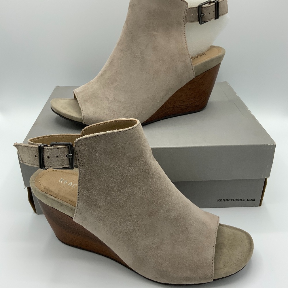 Kenneth Cole ‘Cake Jar’ Taupe Wedges 10M